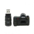 4GB  câmera Nikon em forma de memória USB Flash-Black / lindo